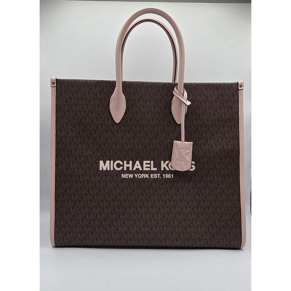 Michael Kors Mirella Large Ladies Tote Bag Handbag Purse Shoulder Powder Blush